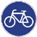 Verkehrsschild Fahrrad